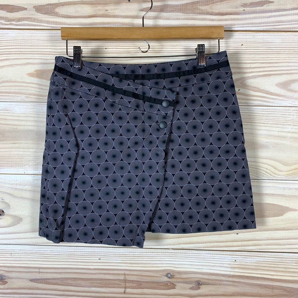 Oxford‎ Golf Skirt Womens 4  Skort Geometric Circles Asymmetric Preppy